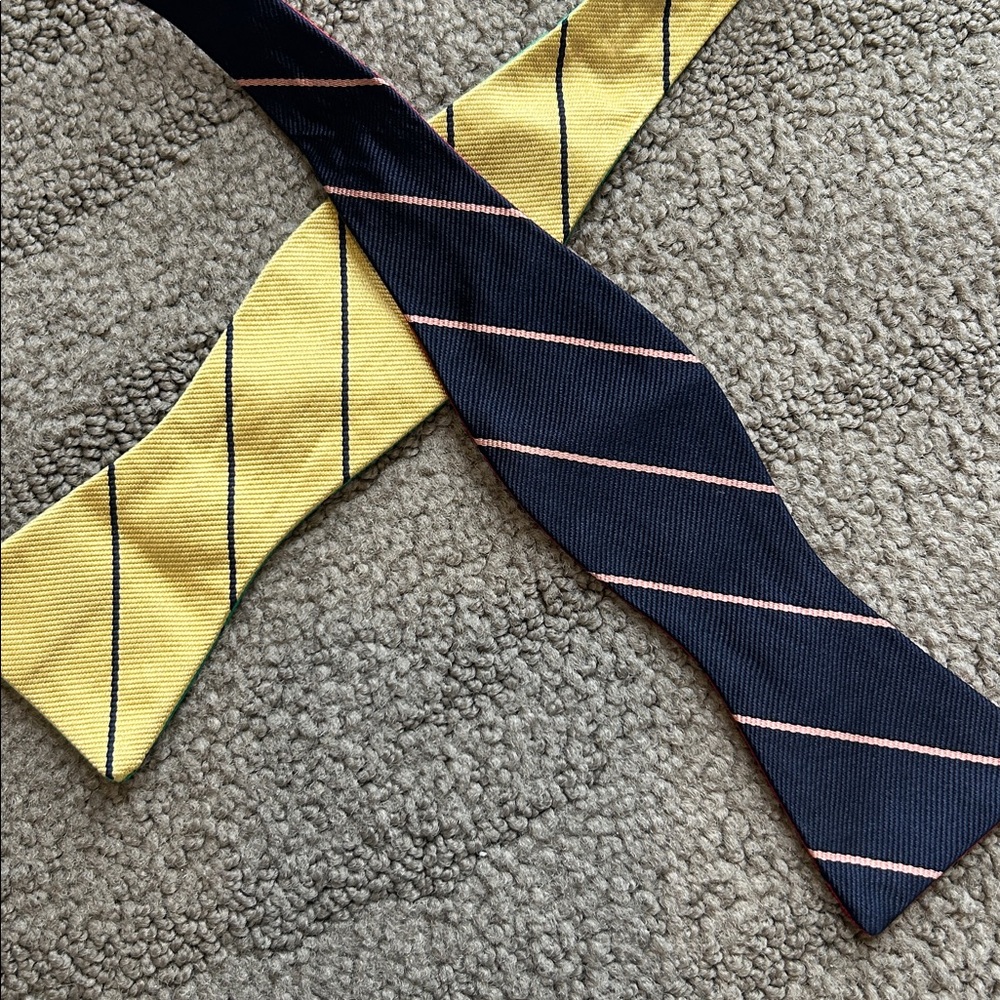 Robert Talbott Bow Tie Adjustable Multicolor Stri… - image 2